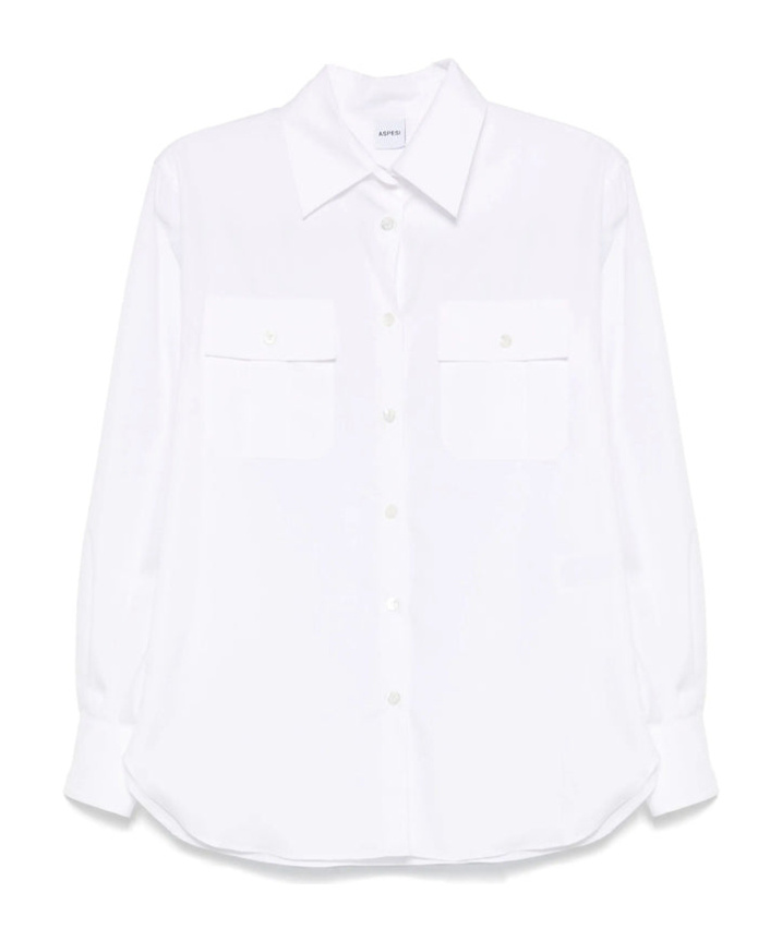 Aspesi Long-sleeved Shirt In White