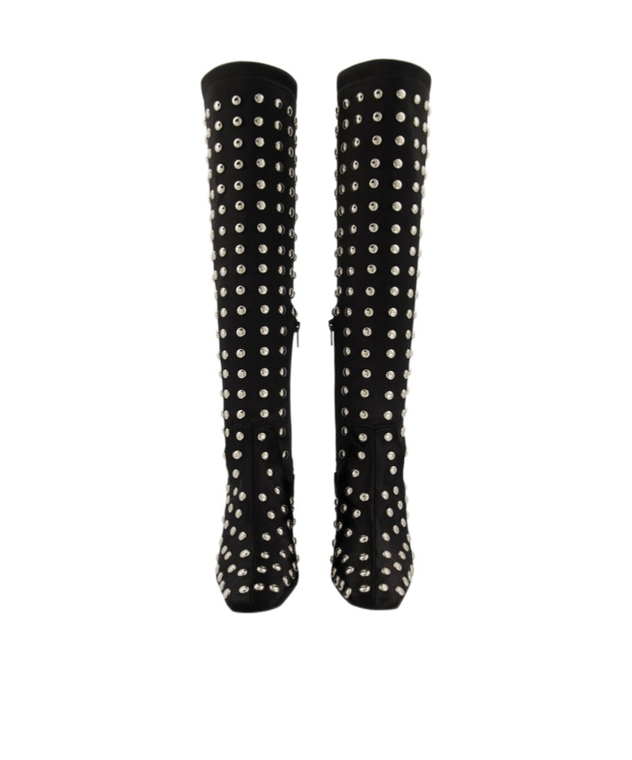 Coperni Stretch Knee-length Boots In Black