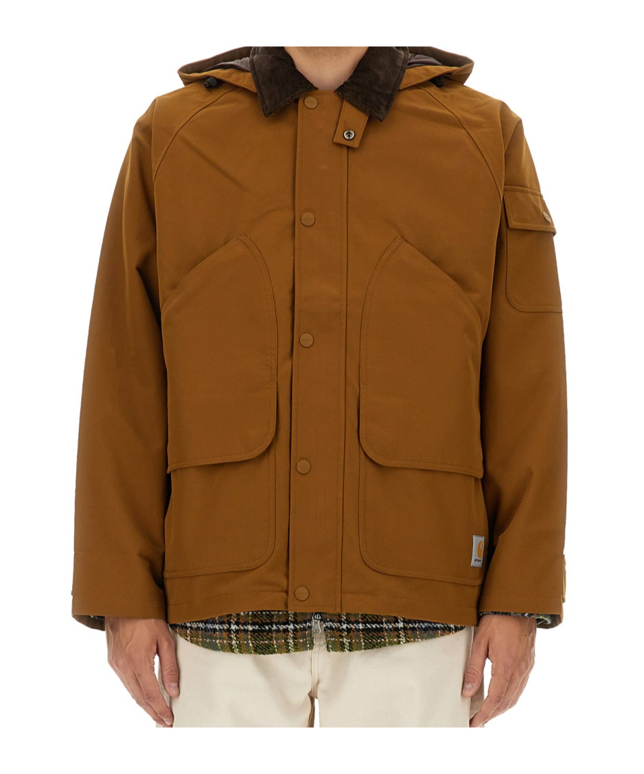 Carhartt Clarton Jacket In Brown