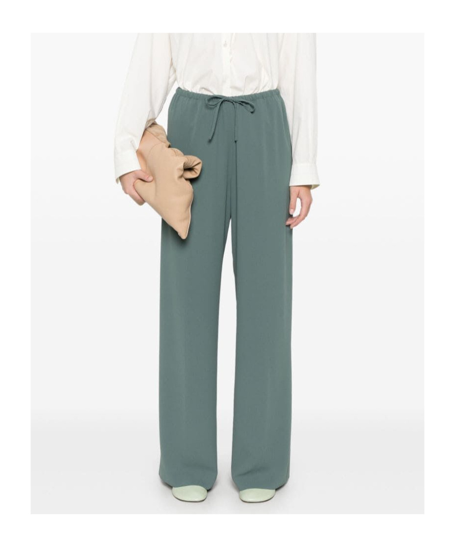 Dries Van Noten Drawstring Casual Pants In Green