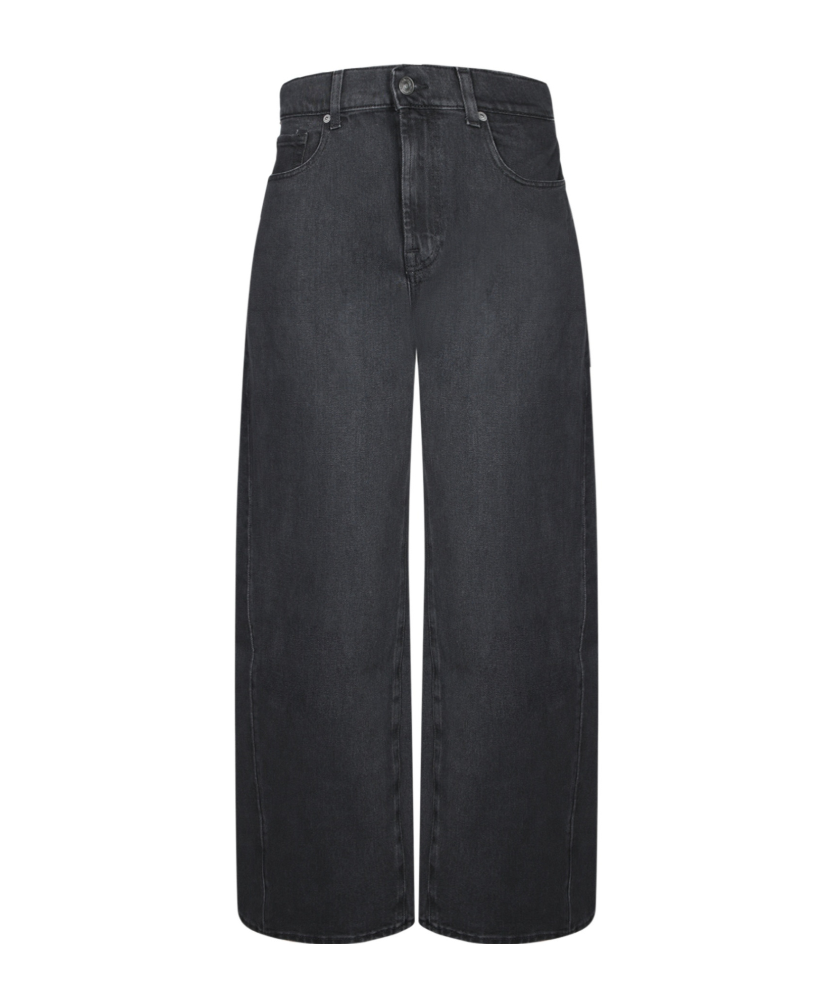 7 For All Mankind Five Pocket Wrangler Jeans In Black