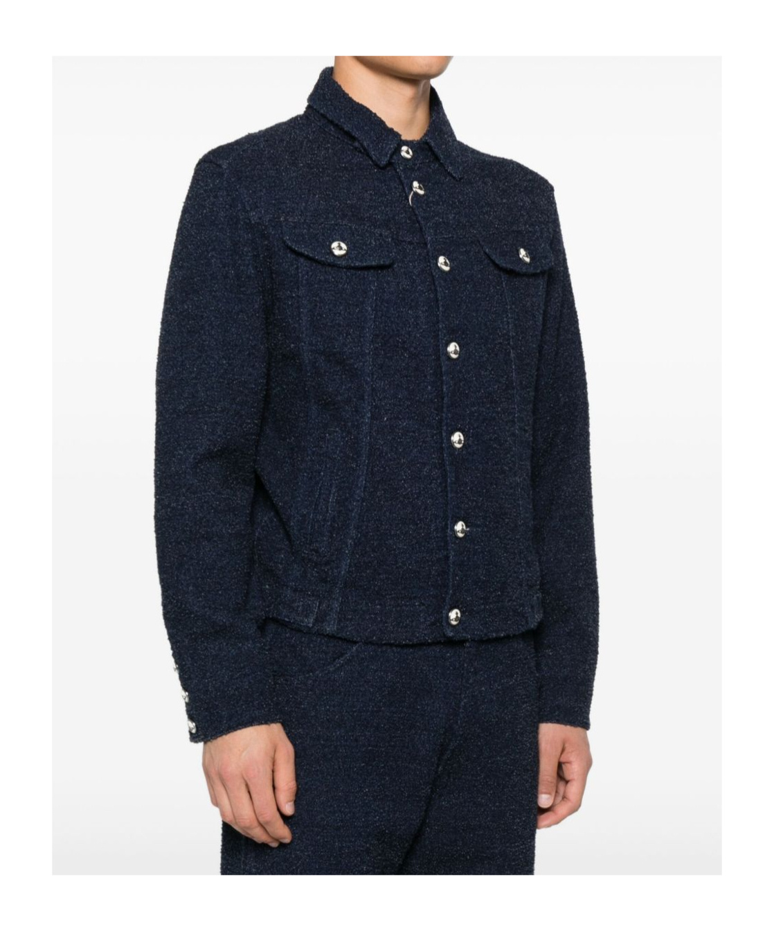 Vivienne Westwood Tailored Jacket With Pockets And Adjustable Hem In Blue