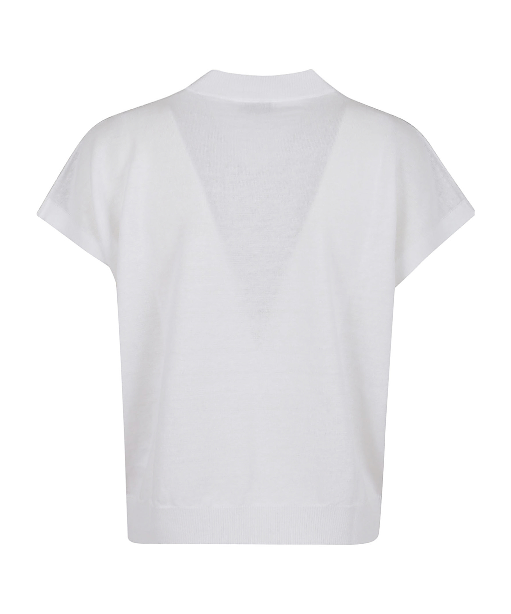 Shop Peserico Punto Luce-chain Top In White