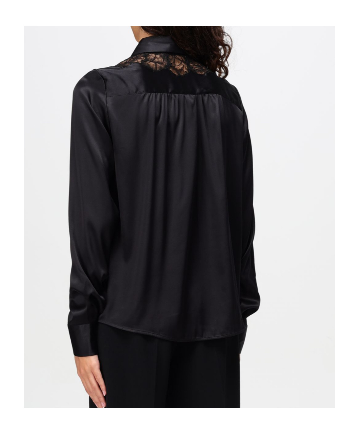 Ermanno Scervino Long-sleeved Shirt In Black