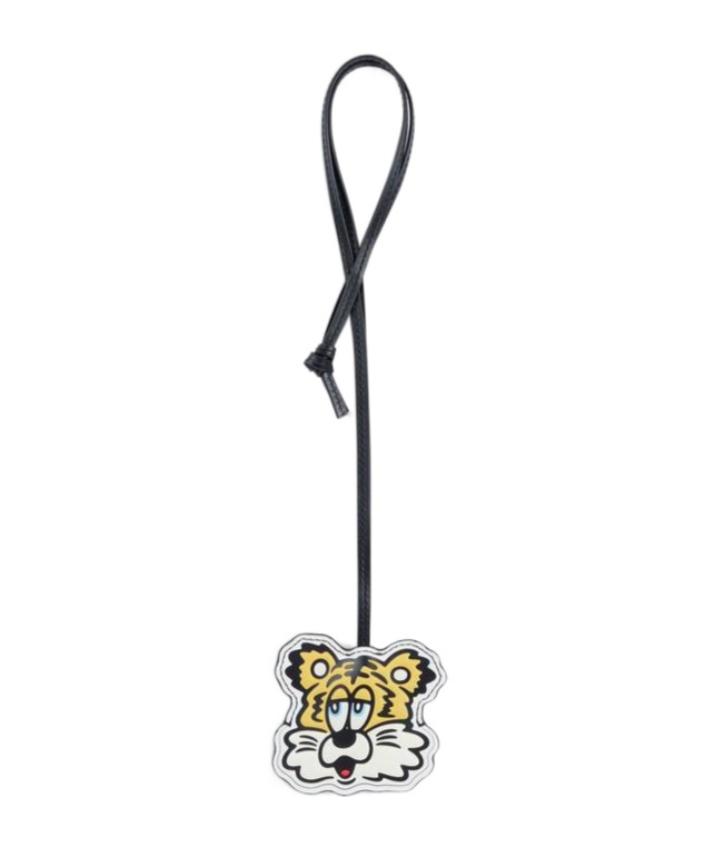 Kenzo Animal Pattern Key Chain In Black