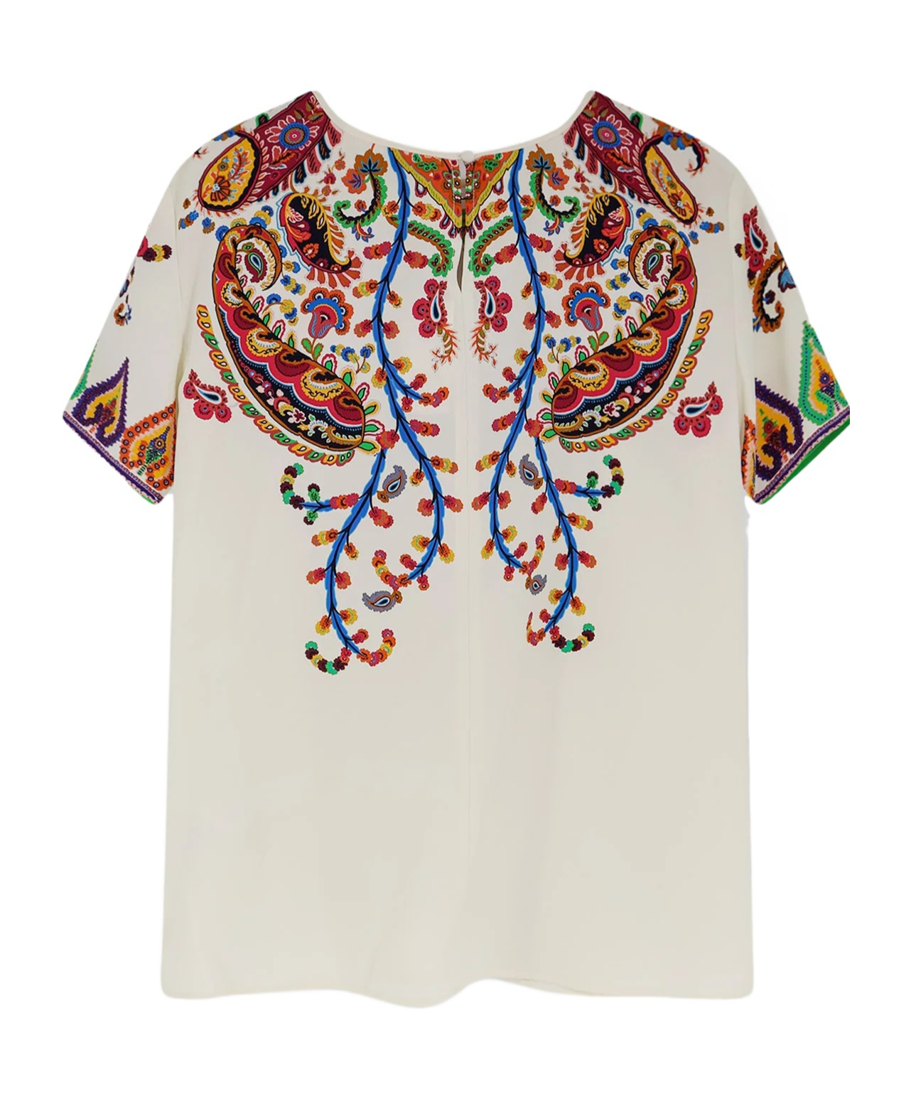 Etro Paisey-print Crewneck T-shirt In Multi