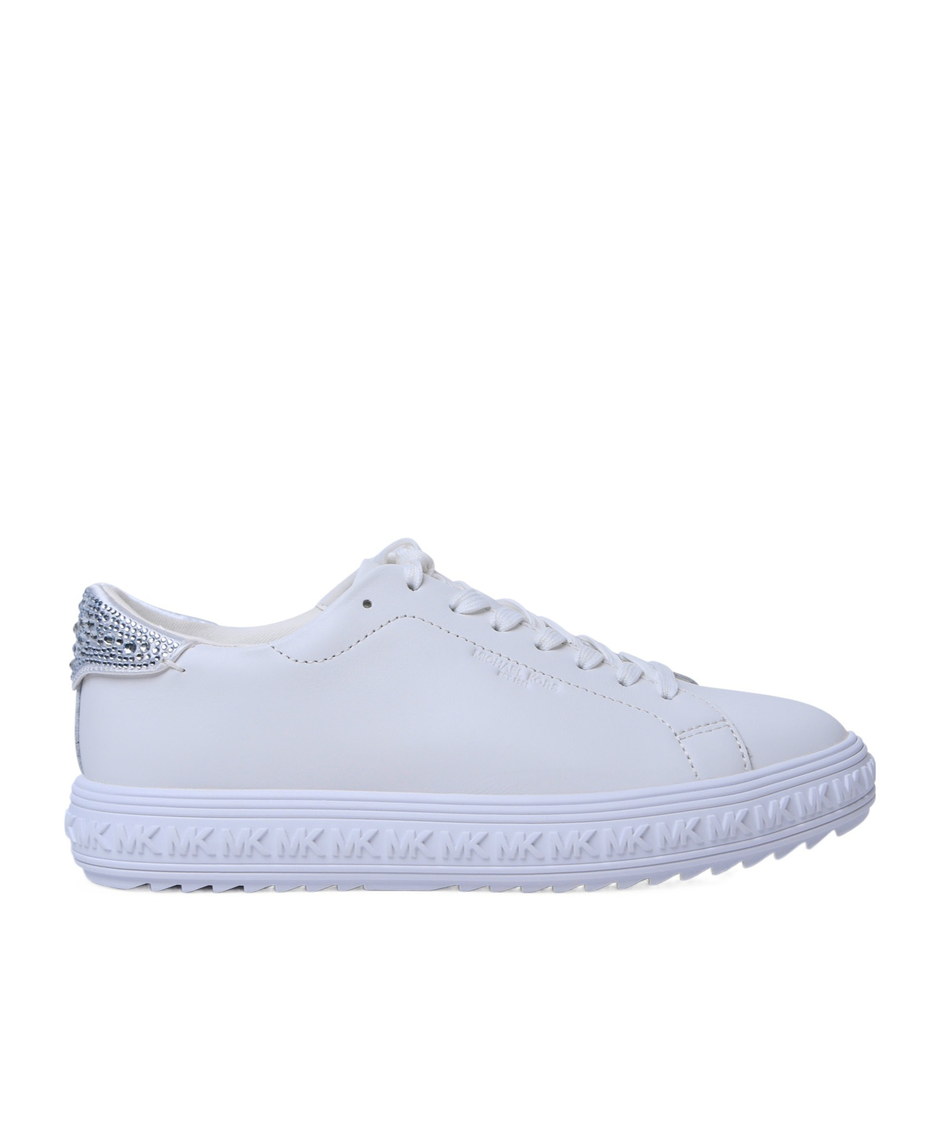 Shop Michael Kors Grove Lake Crystal-embellished Sneakers In Blue
