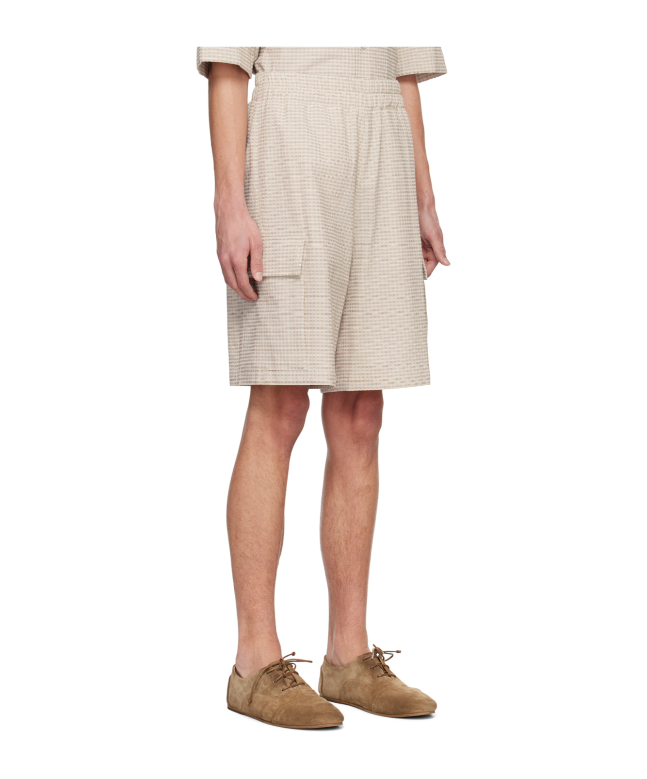 Le 17 Septembre Loose Waist Shorts In White