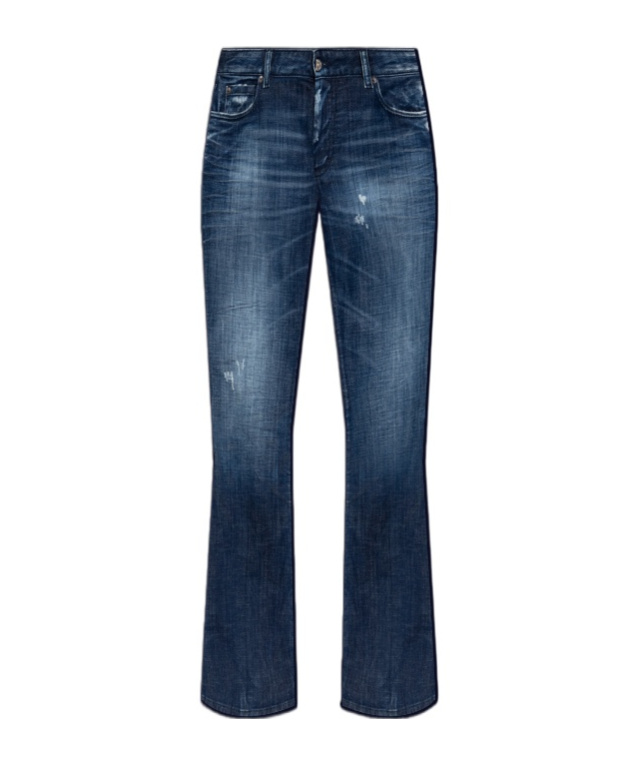 Dsquared2 Distressed Flared Jeans In Blue