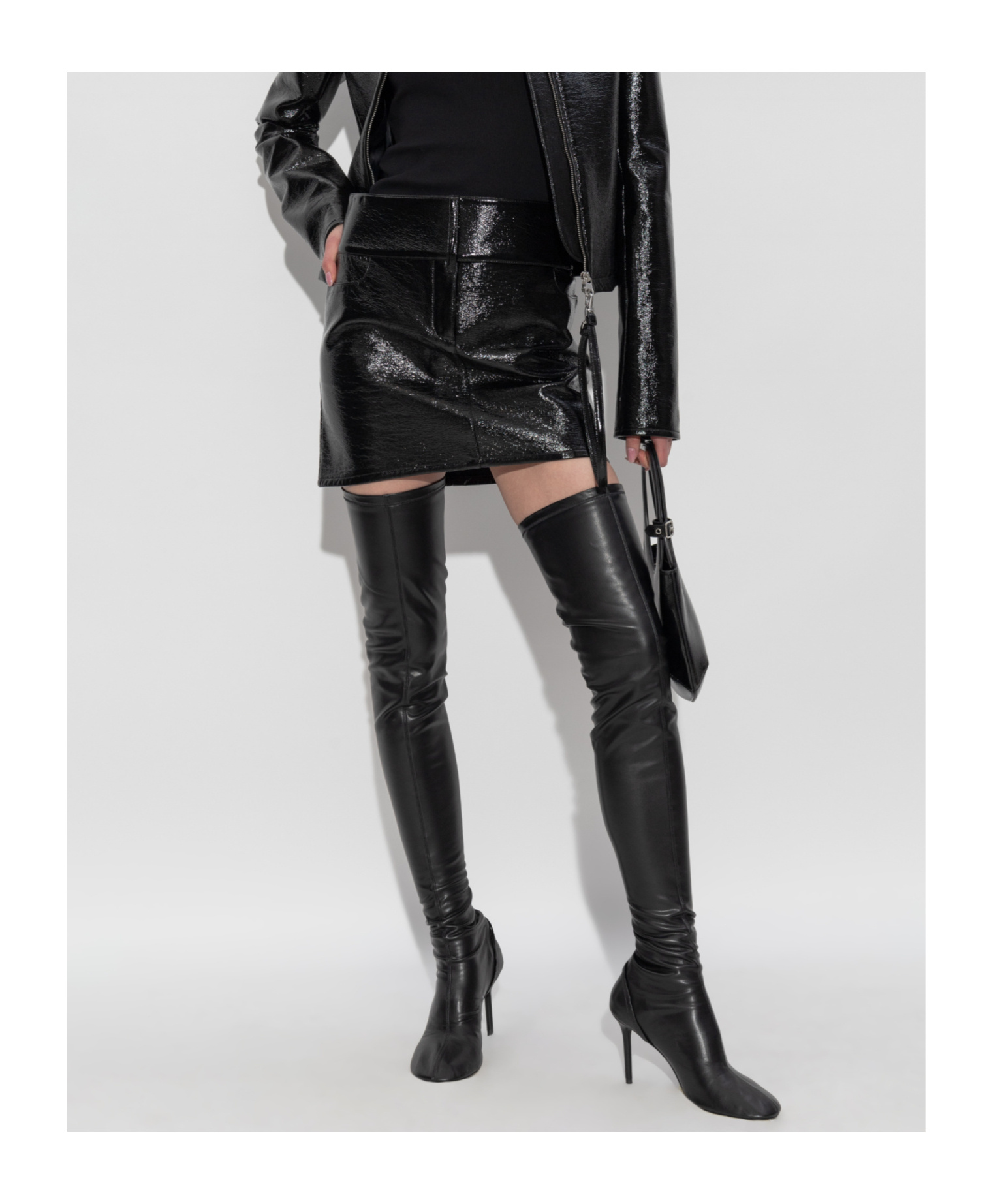 Courrèges Wide-waist Skirt In Black