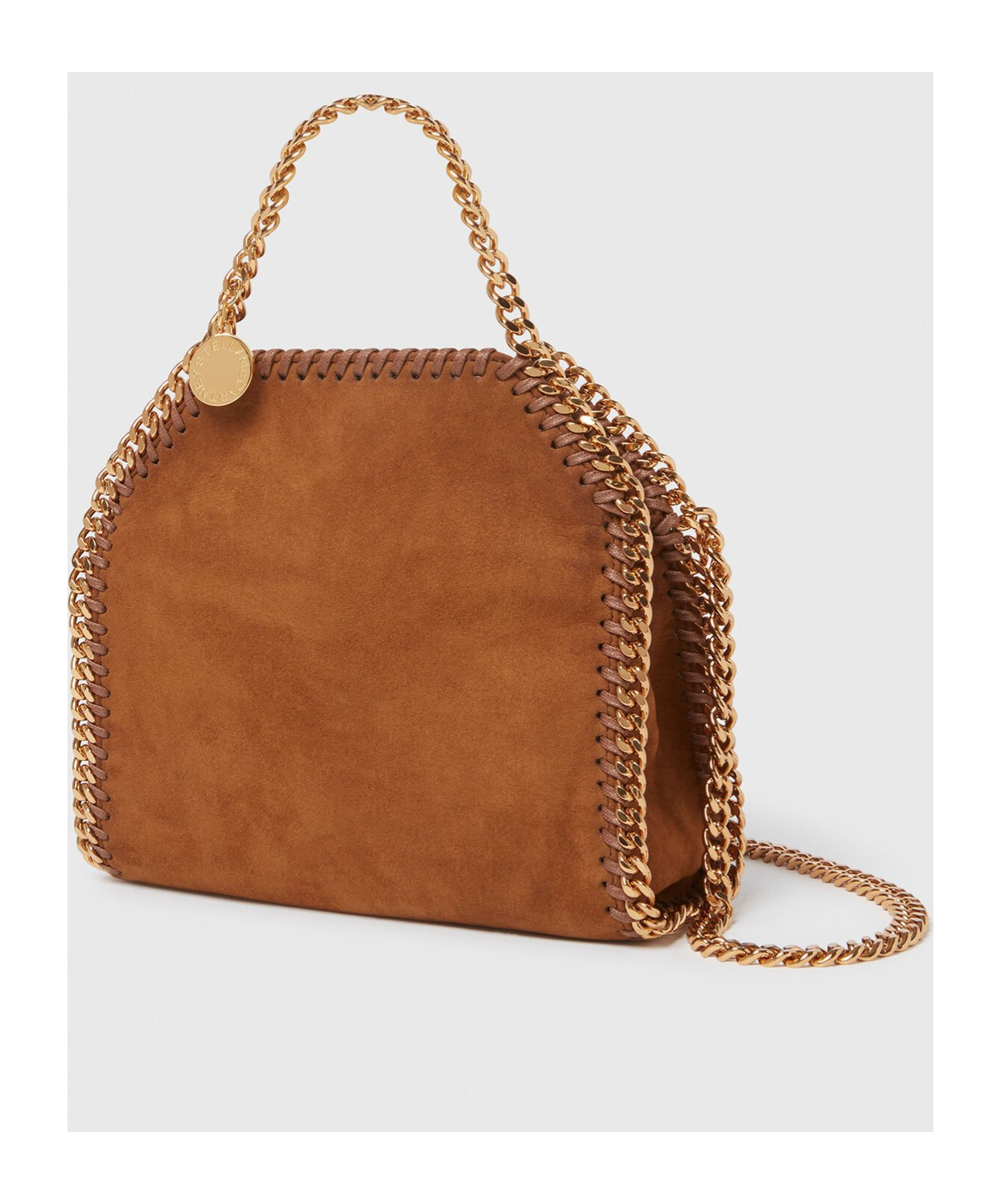 Stella Mccartney Falabella Tiny Tote Bag In Brandy Color