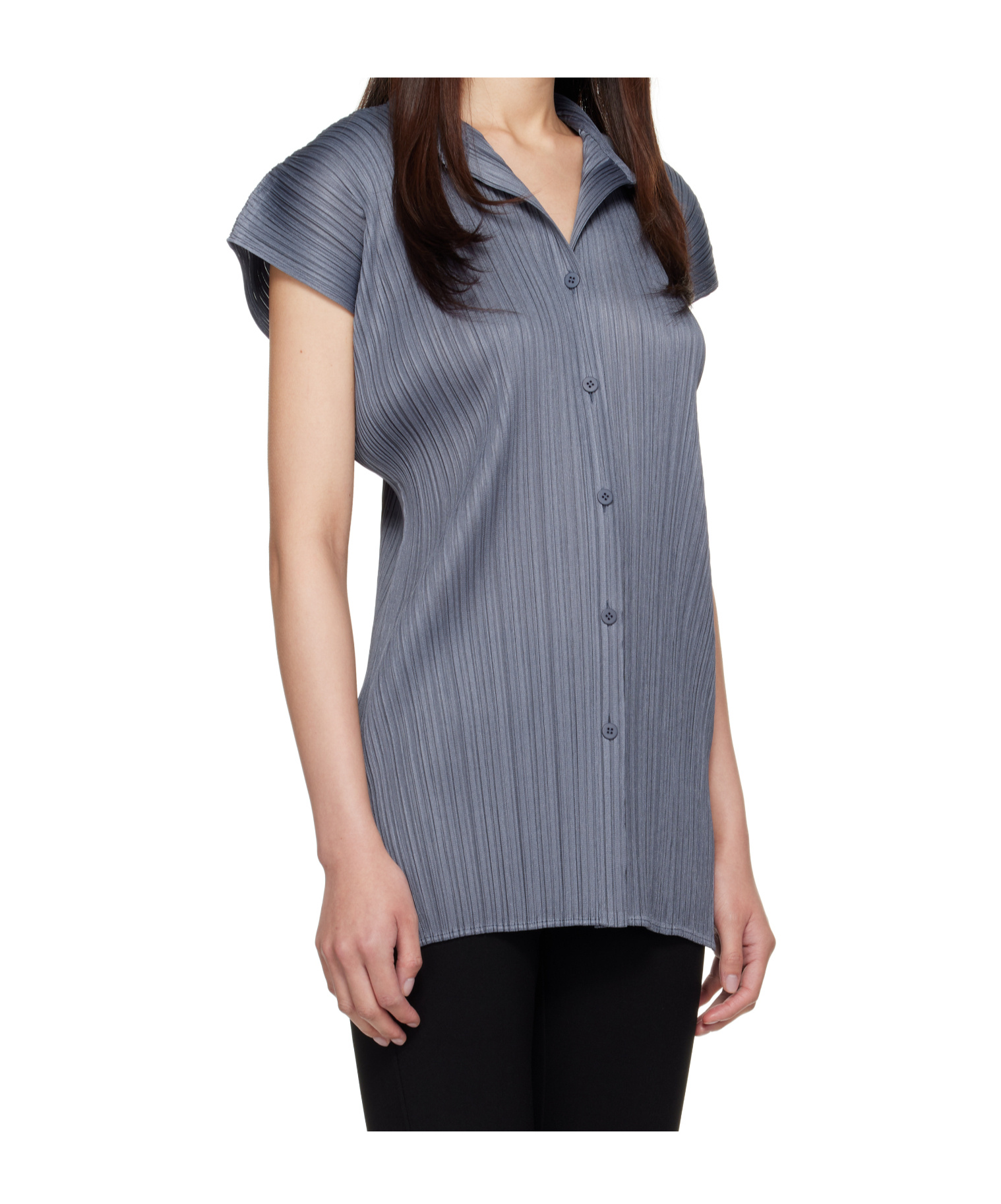 Issey Miyake Blue Monthly Colors May Shirt In Gray