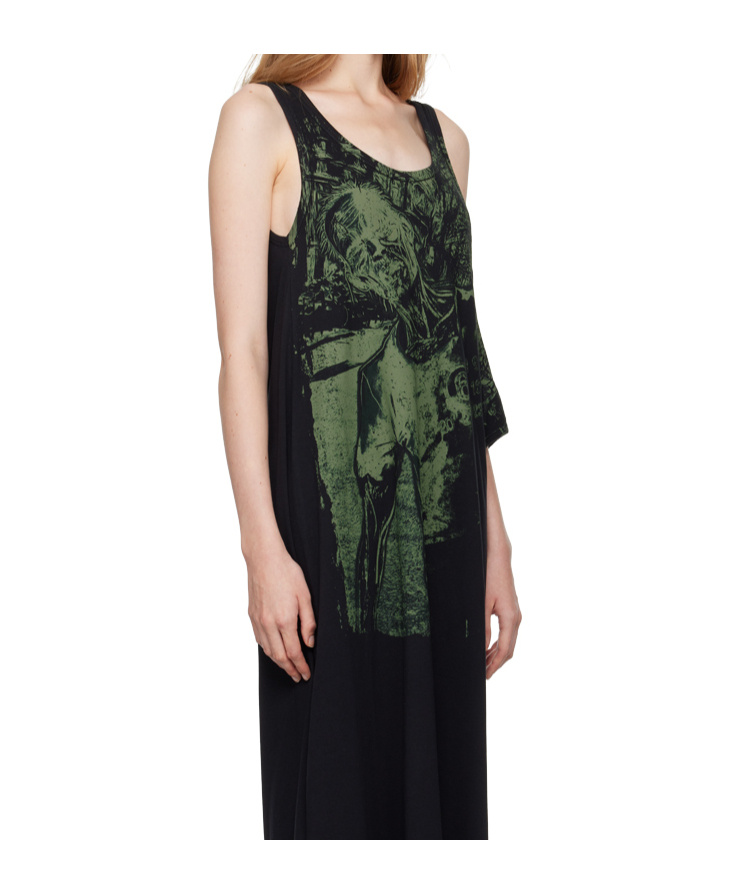 Mm6 Maison Margiela Woman Maxi Dress Black Size M Cotton In Black
