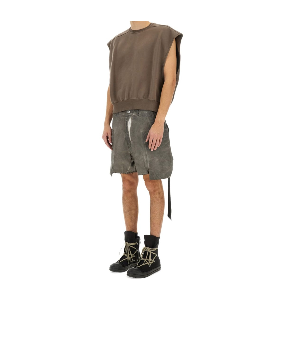Rick Owens Drkshdw Drkshdw By Rick Owens Cotton Sweatshirt In Green