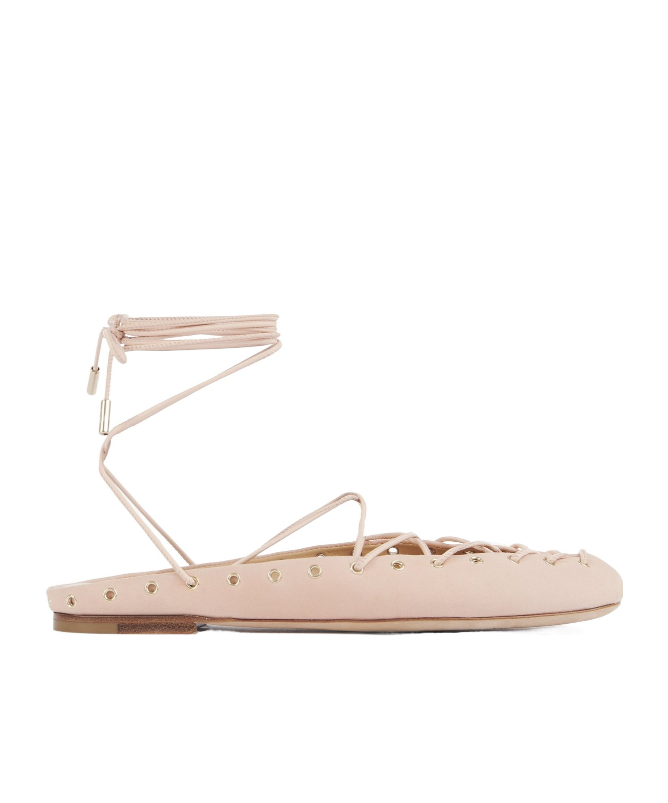 Chloé Ghillies Almond Toe Ballerina Shoes In Nude