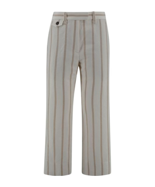 Brunello Cucinelli Belt Loops Slacks In Gray