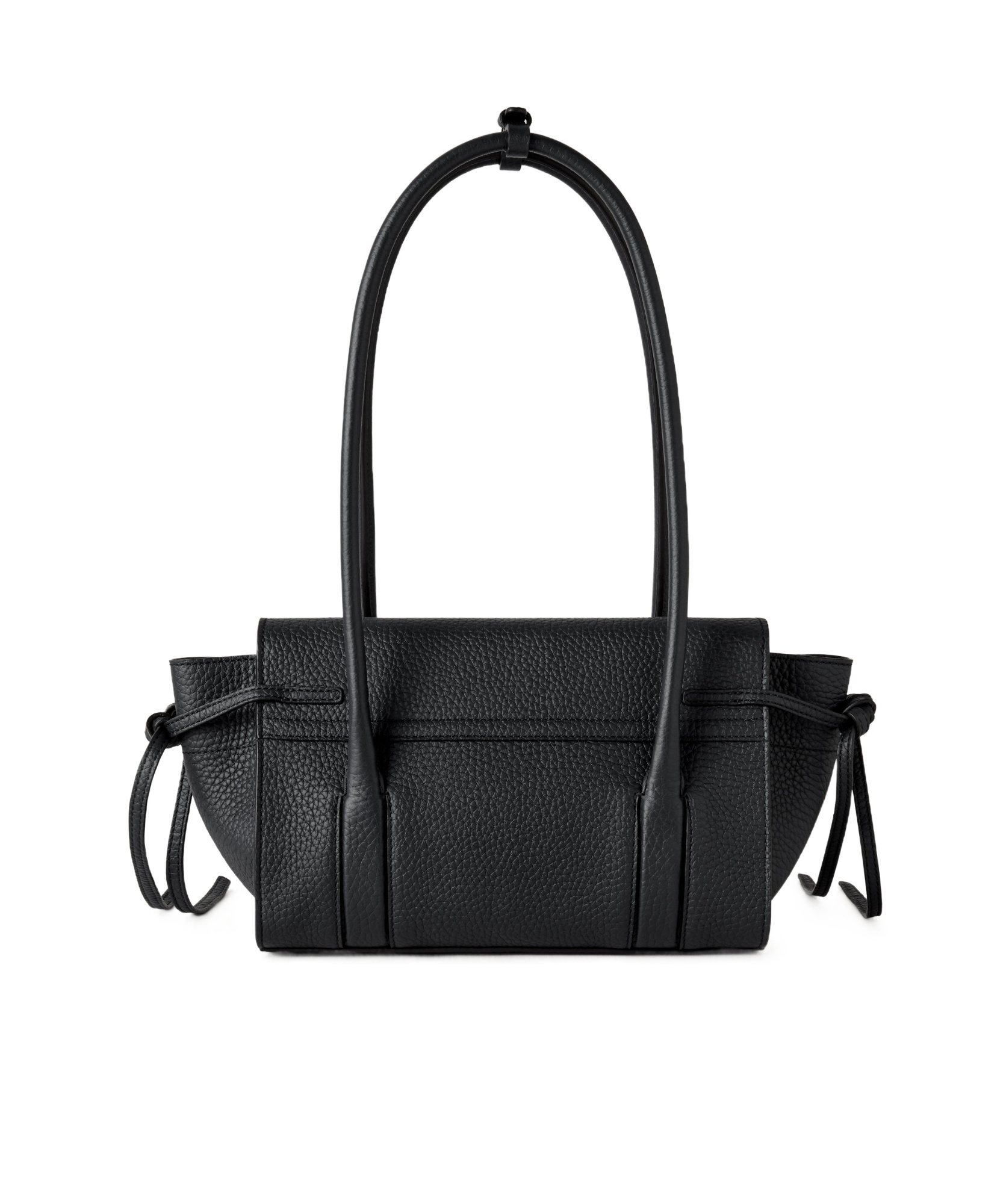 Mulberry 'small Bayswater' Black Shoulder Bag With Laminated Logo