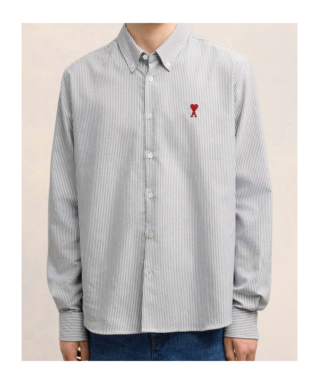Ami Alexandre Mattiussi Ami Paris Shirt In Gray