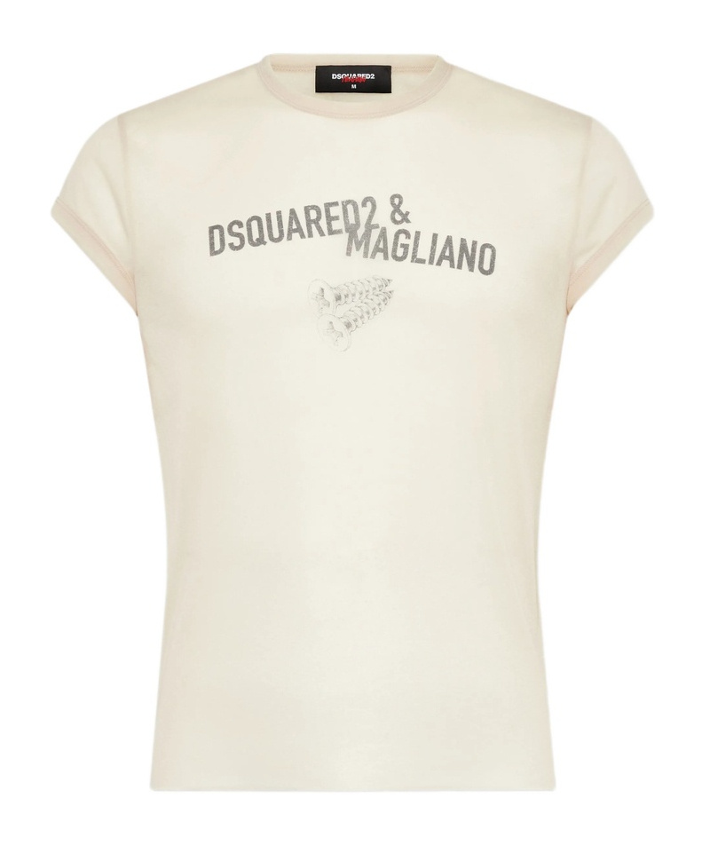 Dsquared2 Crew Neck T-shirt In White