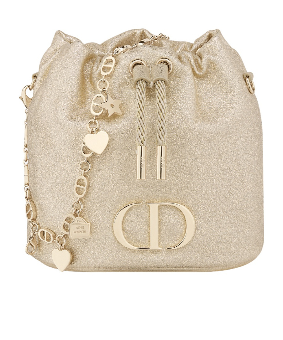 Dior Drawstring Shoulder Bag In Nude
