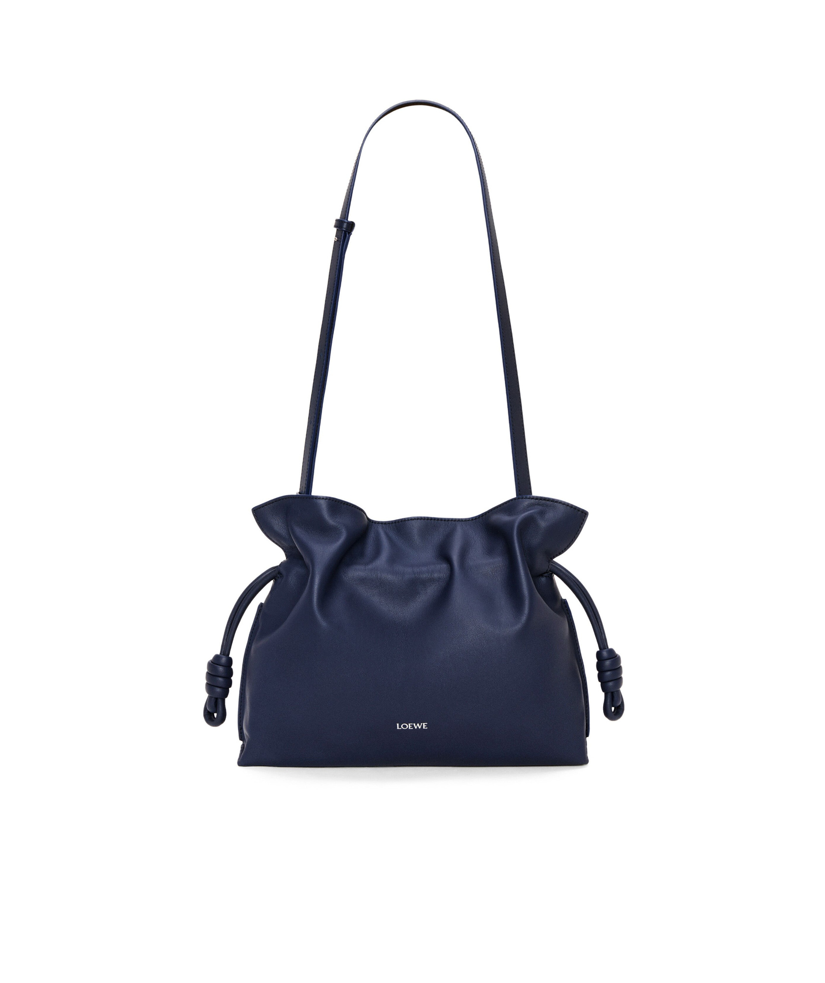 Loewe Medium Flamenco Clutch Bag In Blue
