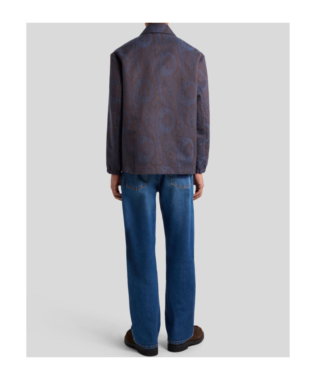 Etro Paisley-pattern Coach Shirt Jacket In Brown