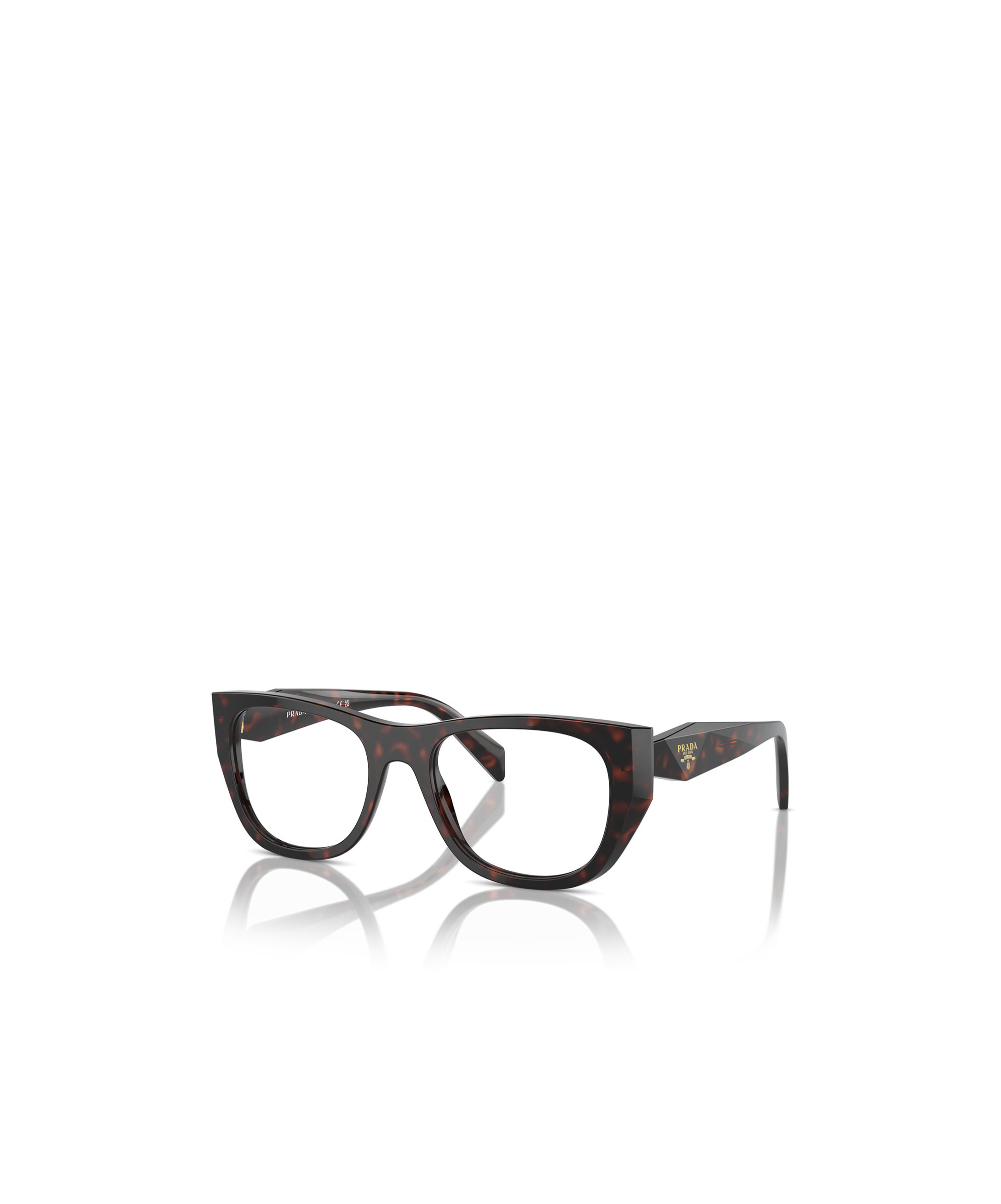 Prada Eyewear Square Frame Glasses In Black