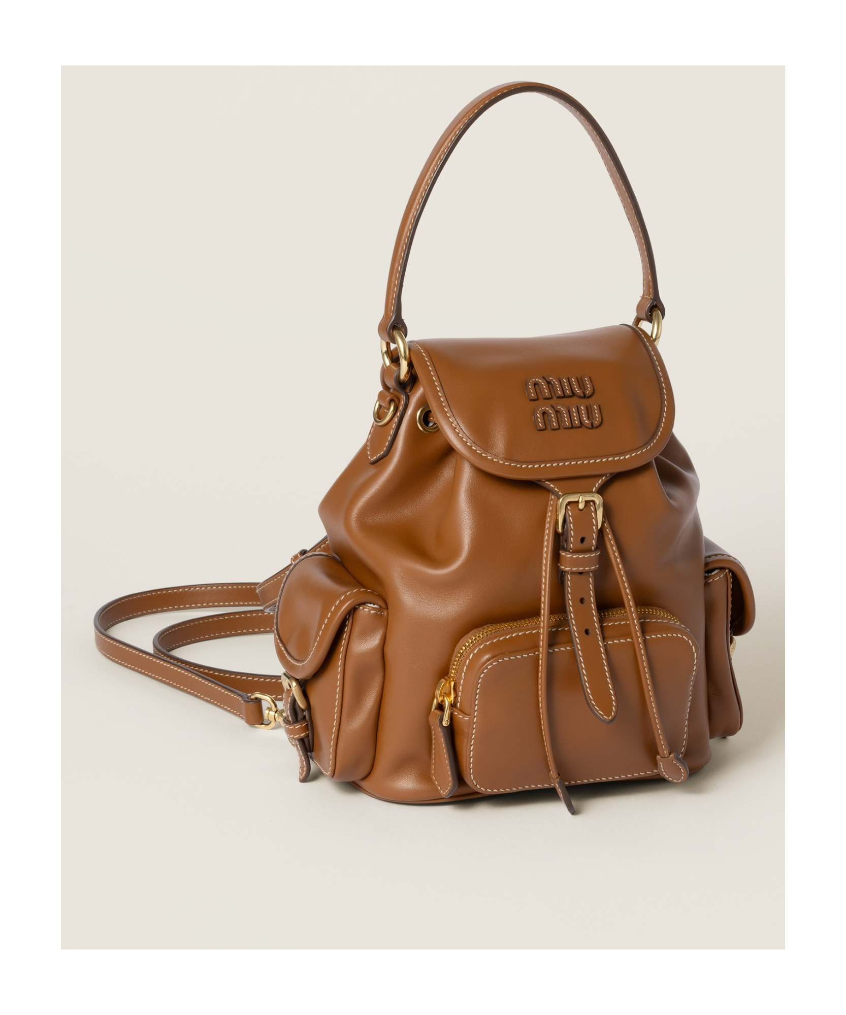 Miu Miu Leather Backpack