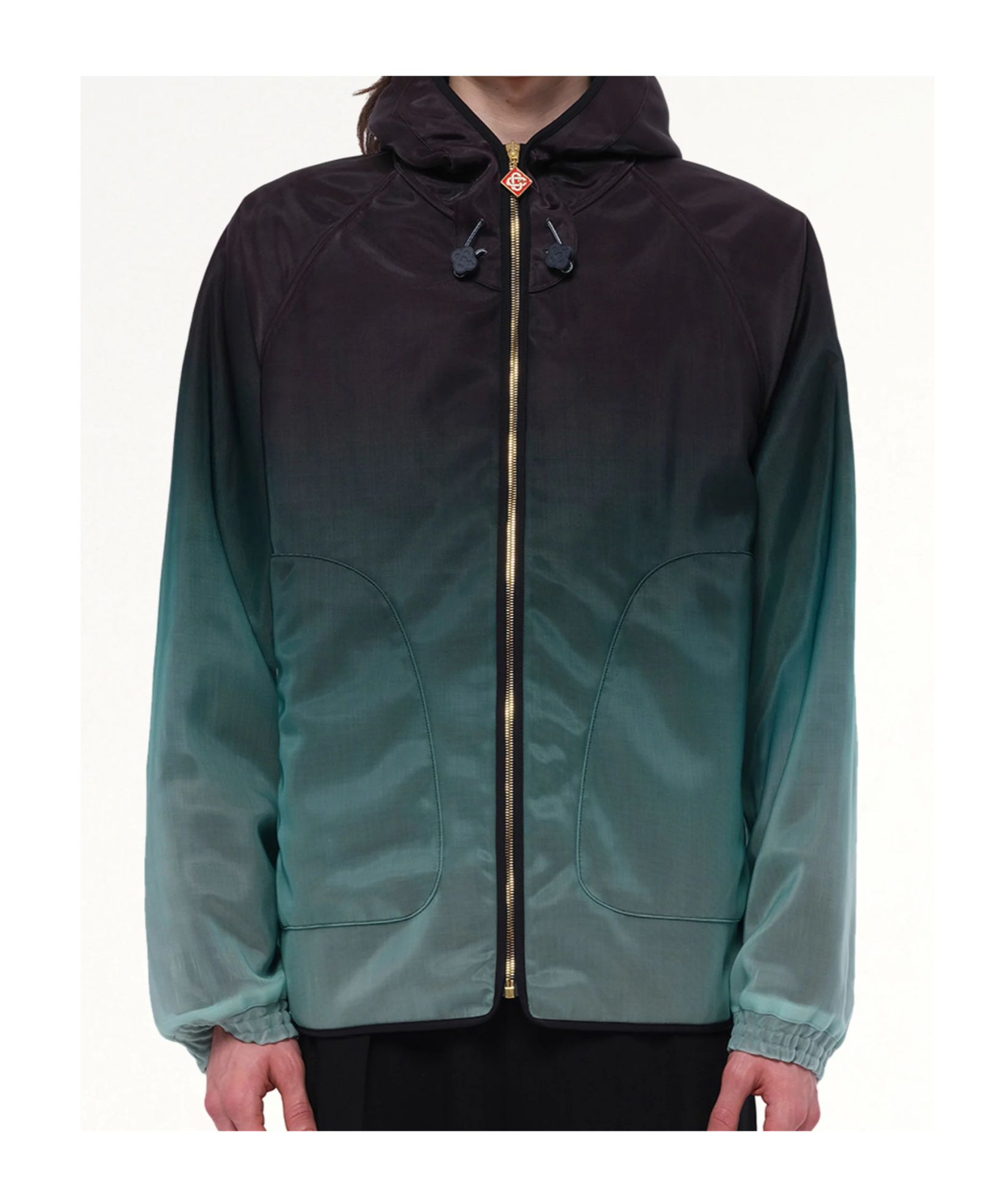 Casablanca Ombre-effect Hooded Jacket In Multi