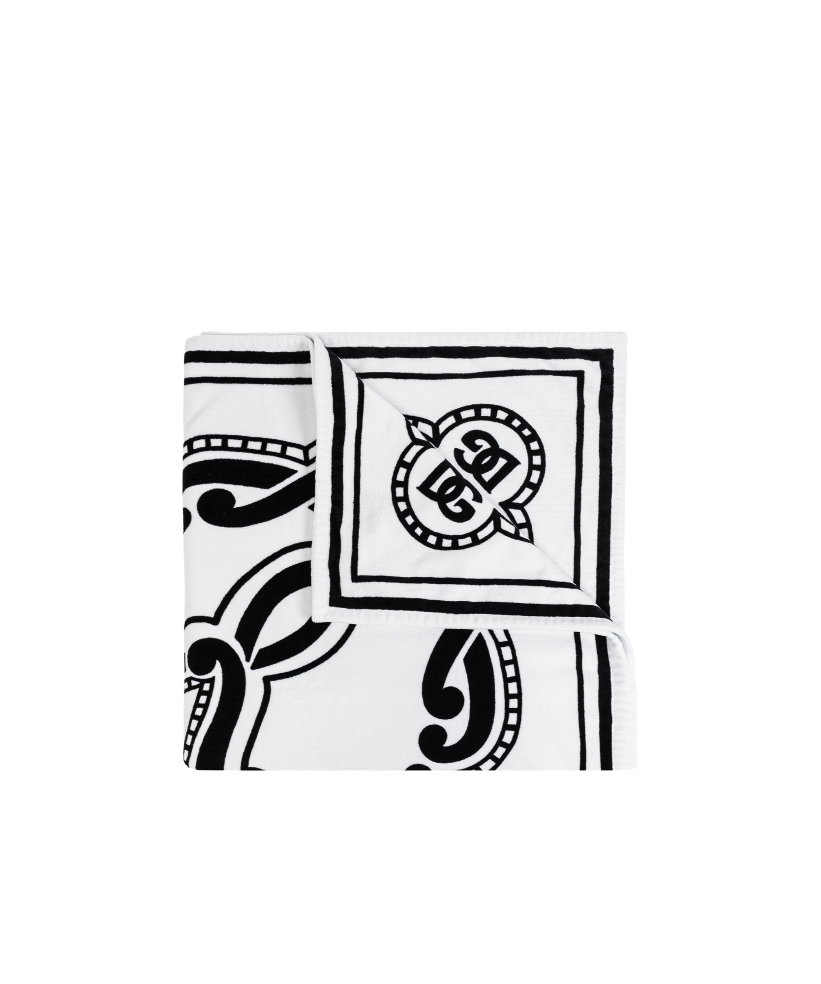 Dolce & Gabbana Pattern Scarf In White