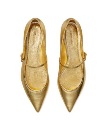 Shop Tory Burch Buck-down Mary Jane Shoes In Nude