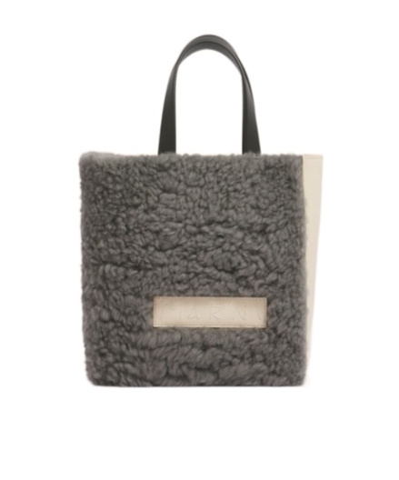 Marni Bird-print Leather Tote Bag
