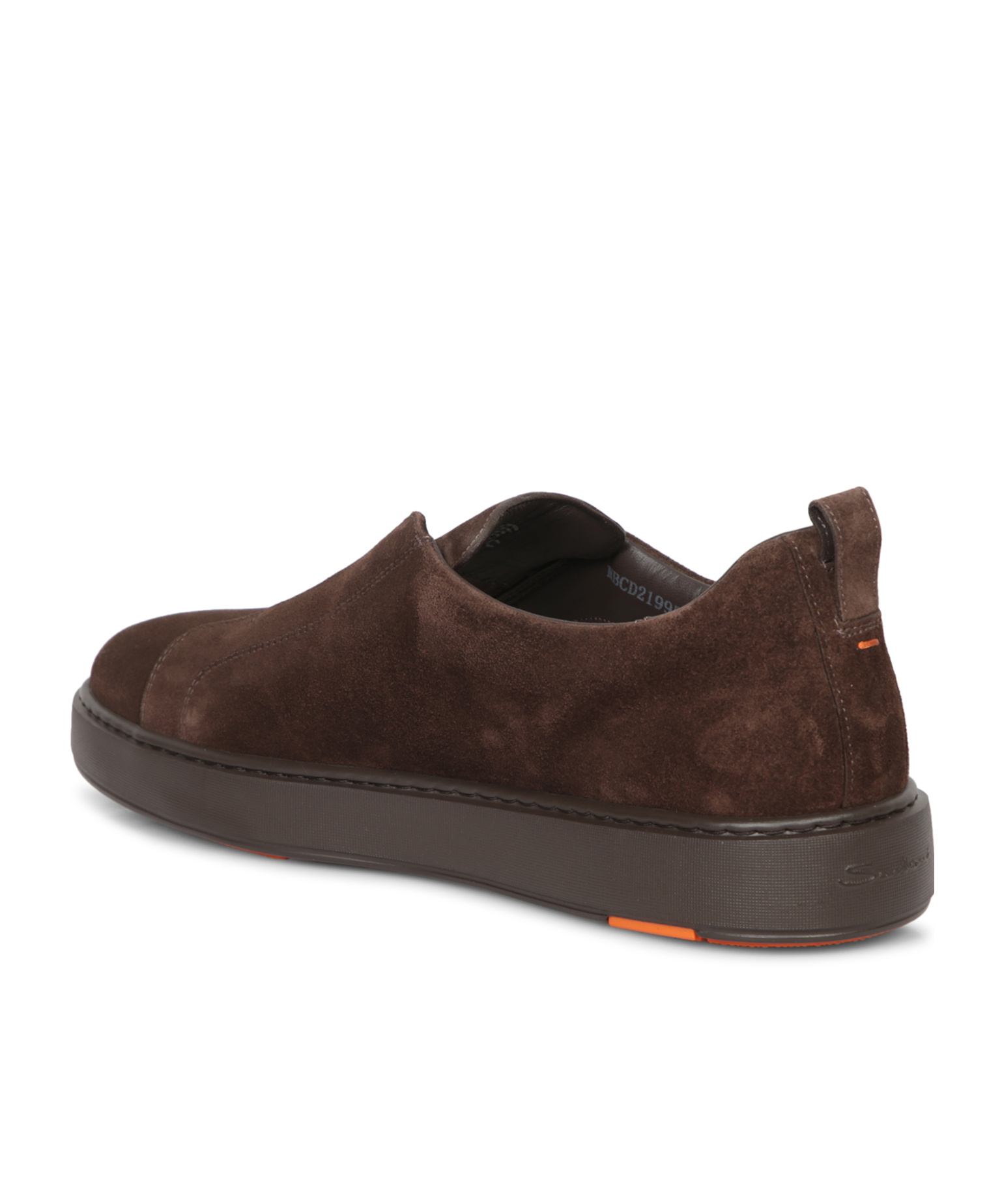 Santoni Double Buckle Sneaker Man Sneakers Dark Brown Size 12 Leather In Brown