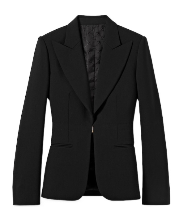 Gucci Technical Stretch Wool Jacket In Black