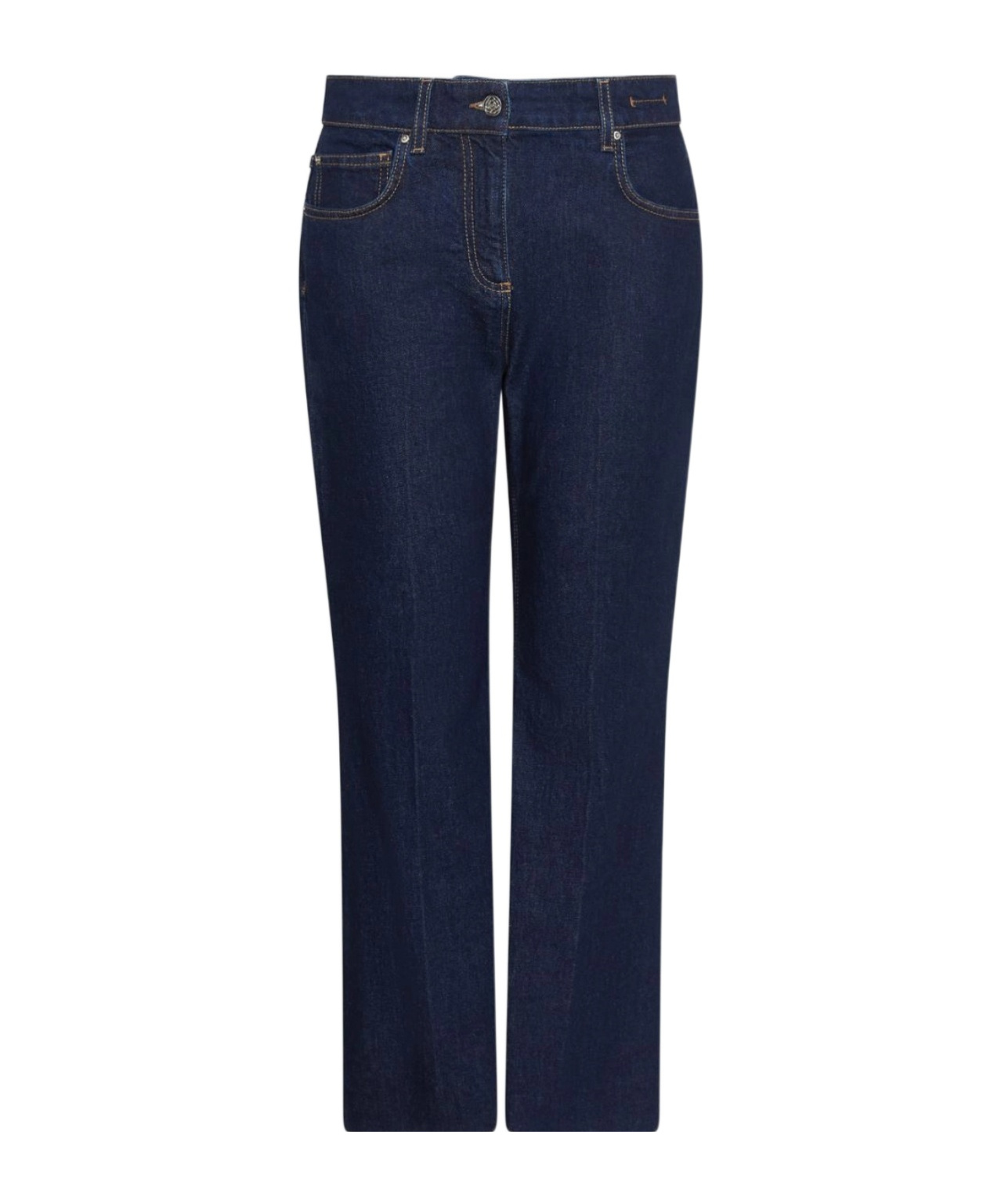 Marella Flared Cropped Jeans In Blue