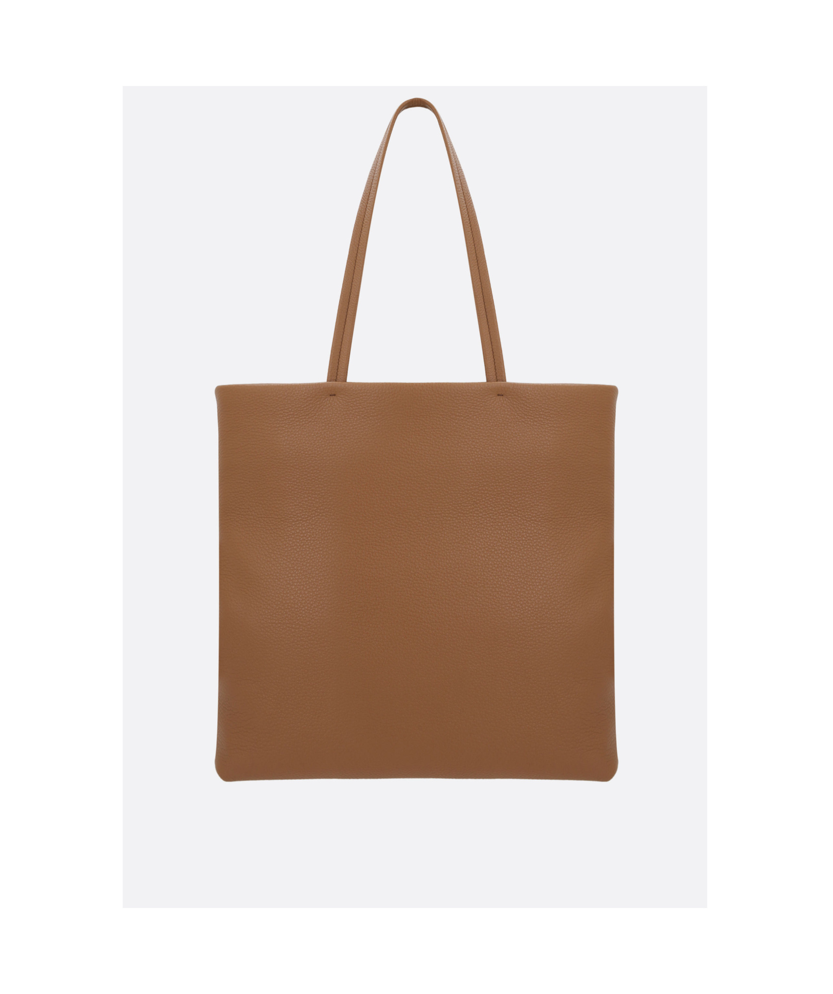 Prada Tote Bag Leather Double Handles In Brown