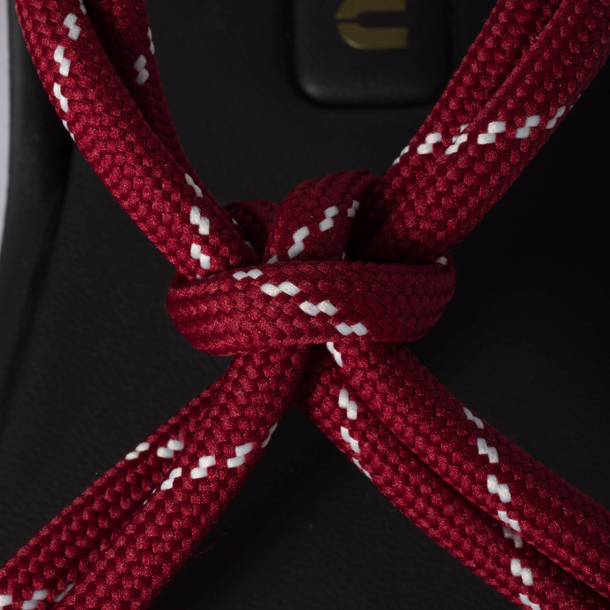 MIU MIU RIVIÈRE CORD AND LEATHER SANDALS