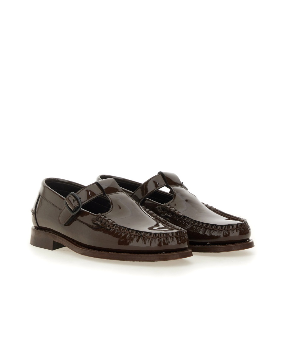 Hereu Women's Alber Moccasin T-bar Loafer In Black