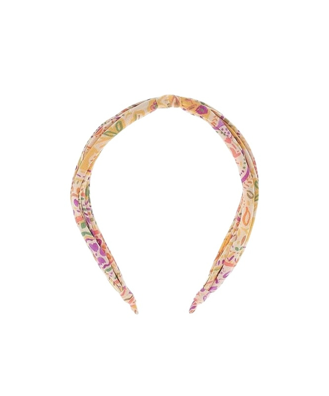 Etro Pattern Hair Band In Yellow