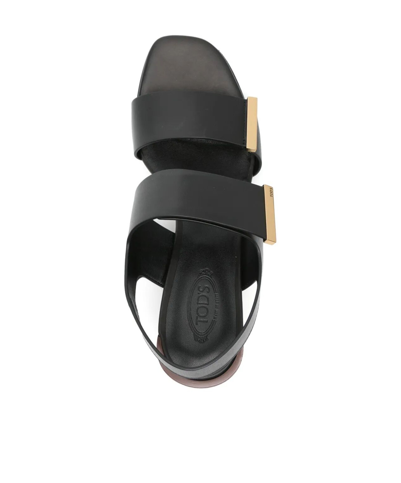 Tod's Double-strap High-heeled Sandals In Black