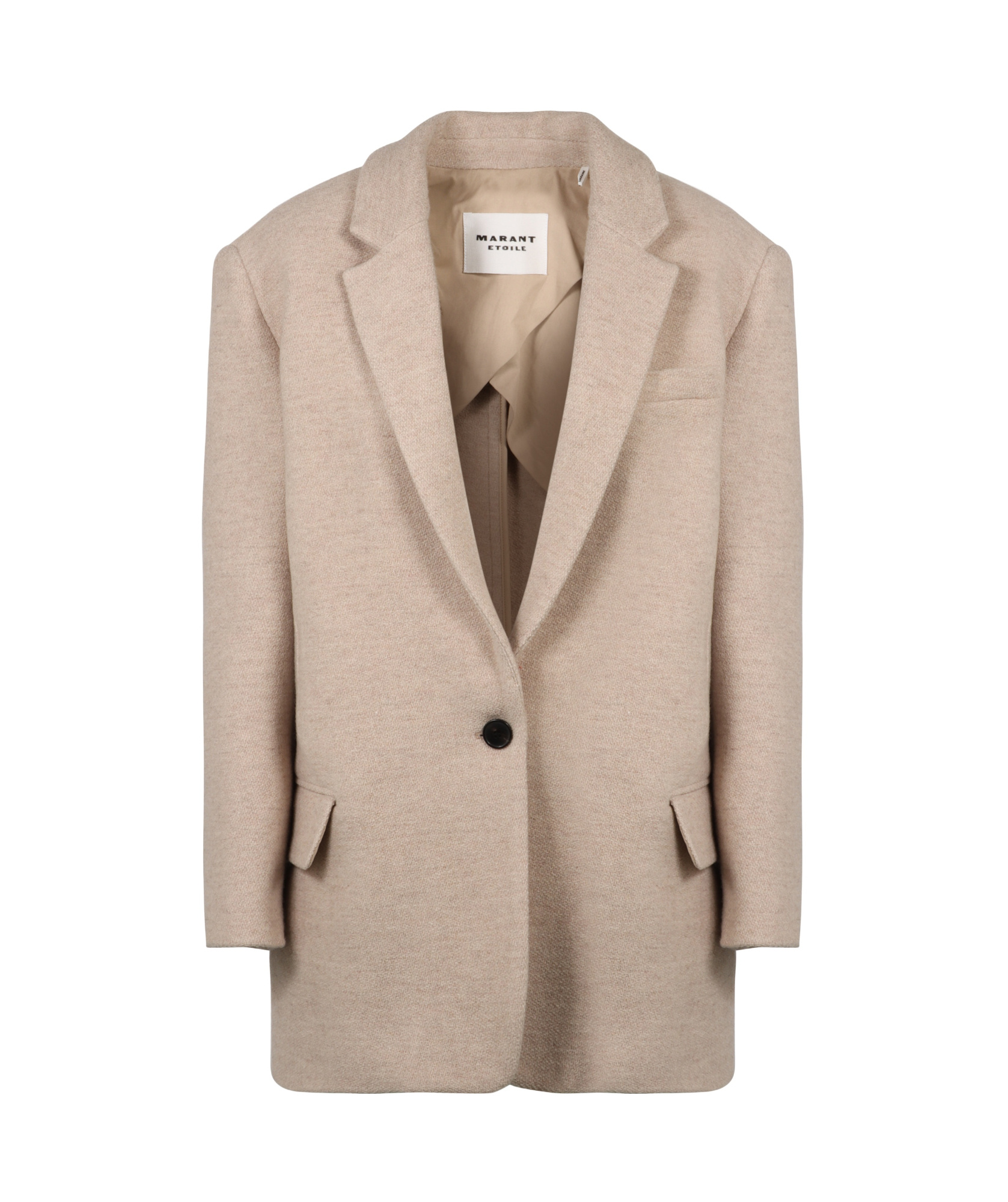 Isabel Marant Étoile Long-sleeved Suit Coat In Nude