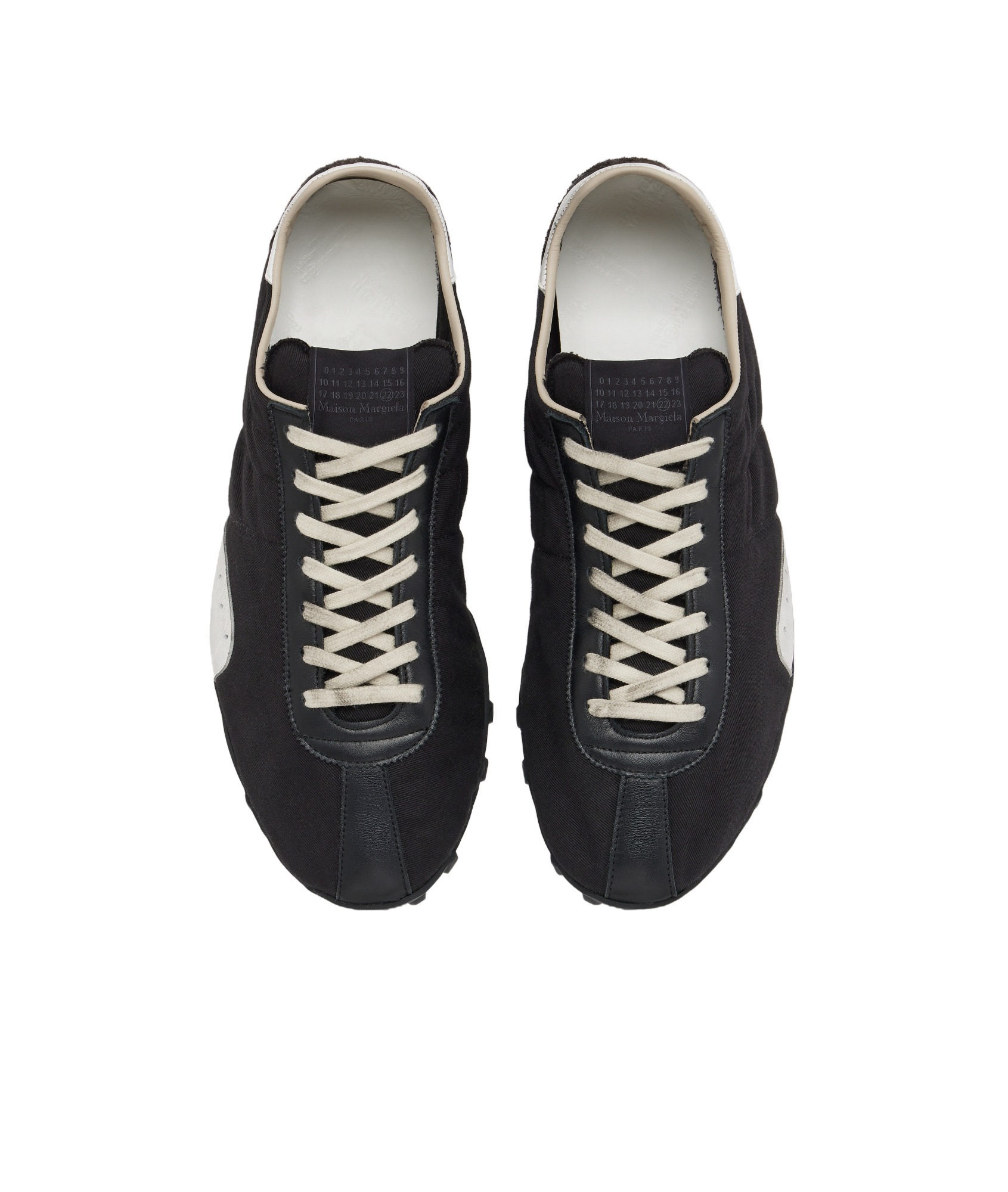 Maison Margiela Sprinters Low-top Sneakers In Black