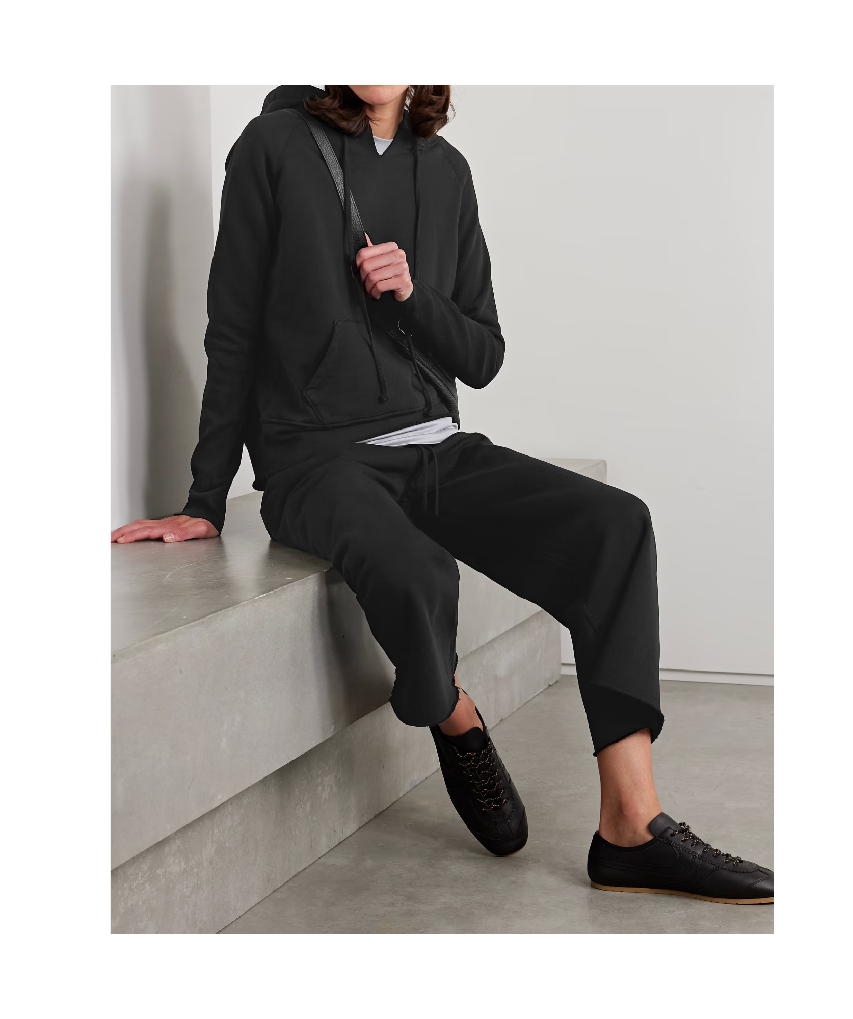 Nili Lotan Janie Washed Hoodie In Black