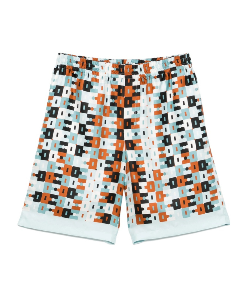 Gucci Graphic-print Bermuda Shorts In White