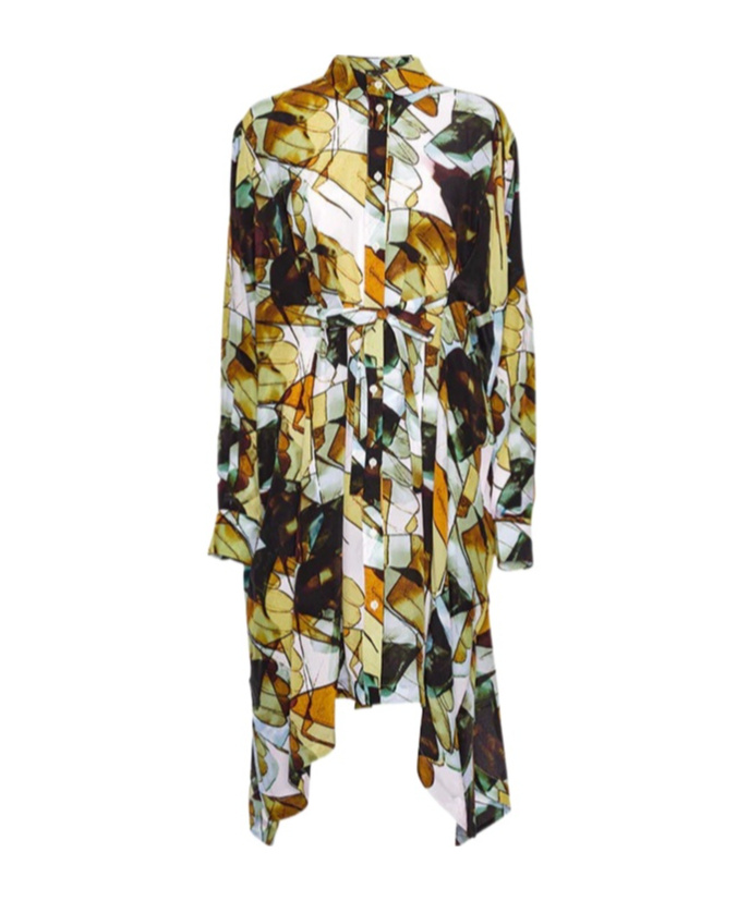 Shop Henrik Vibskov Square Dress In Multicolor