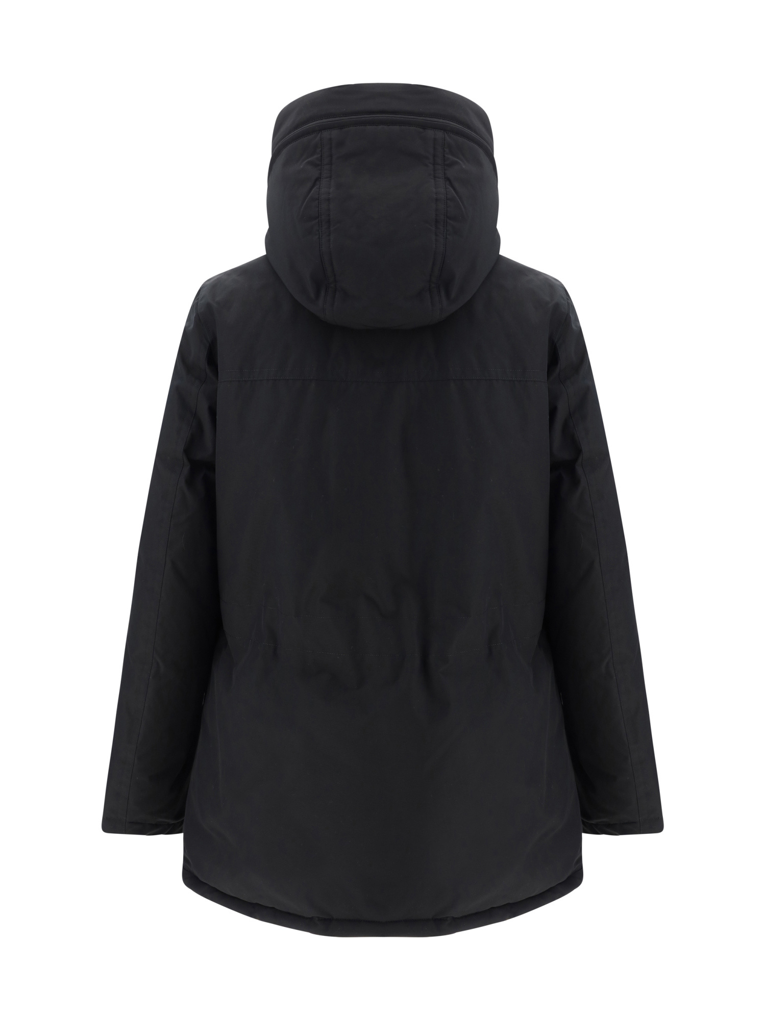 Woolrich Padded Parka With Pockets In Black