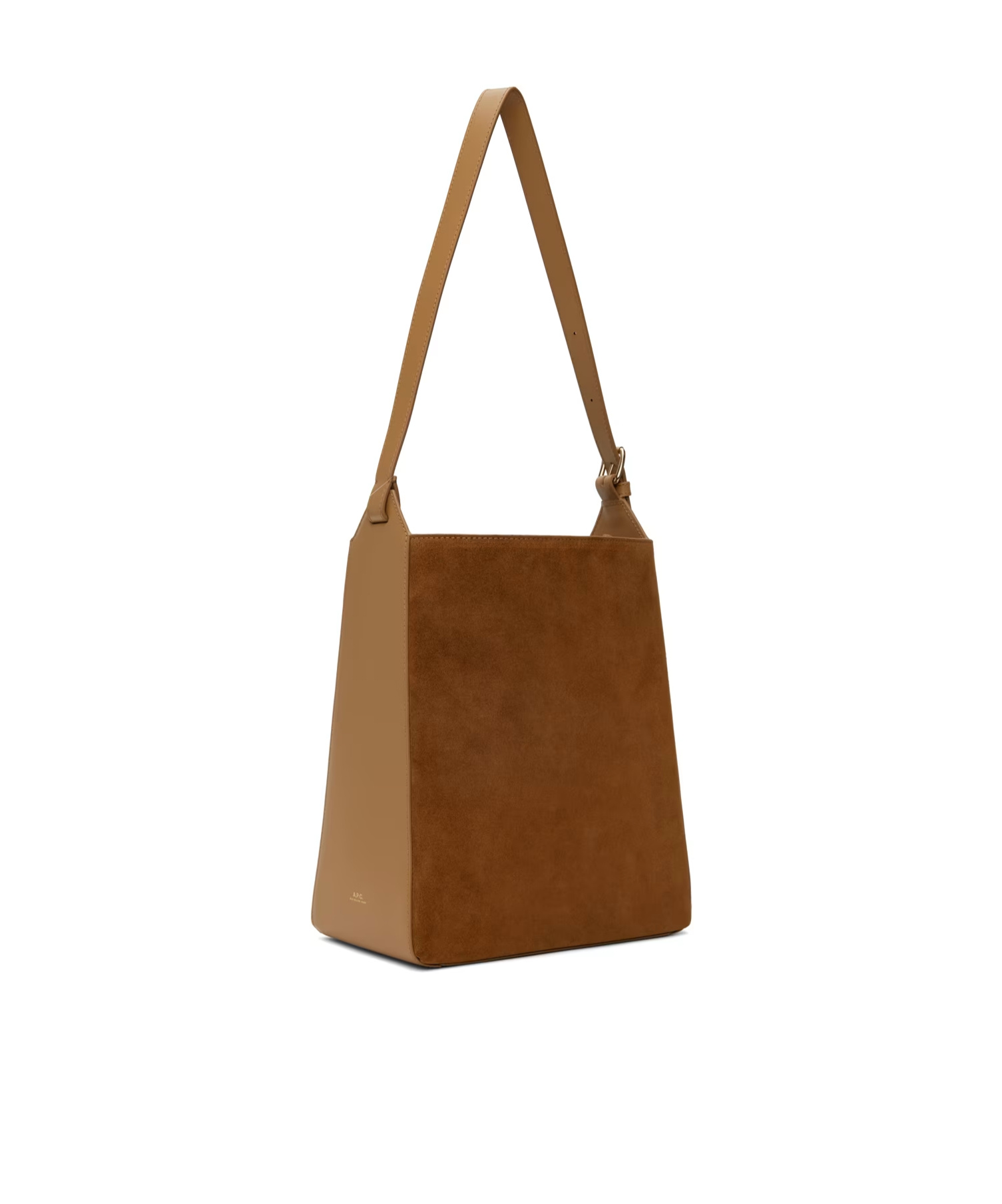 Apc Adjustable Shoulder Strap Logo Shoulder Bag In Brown