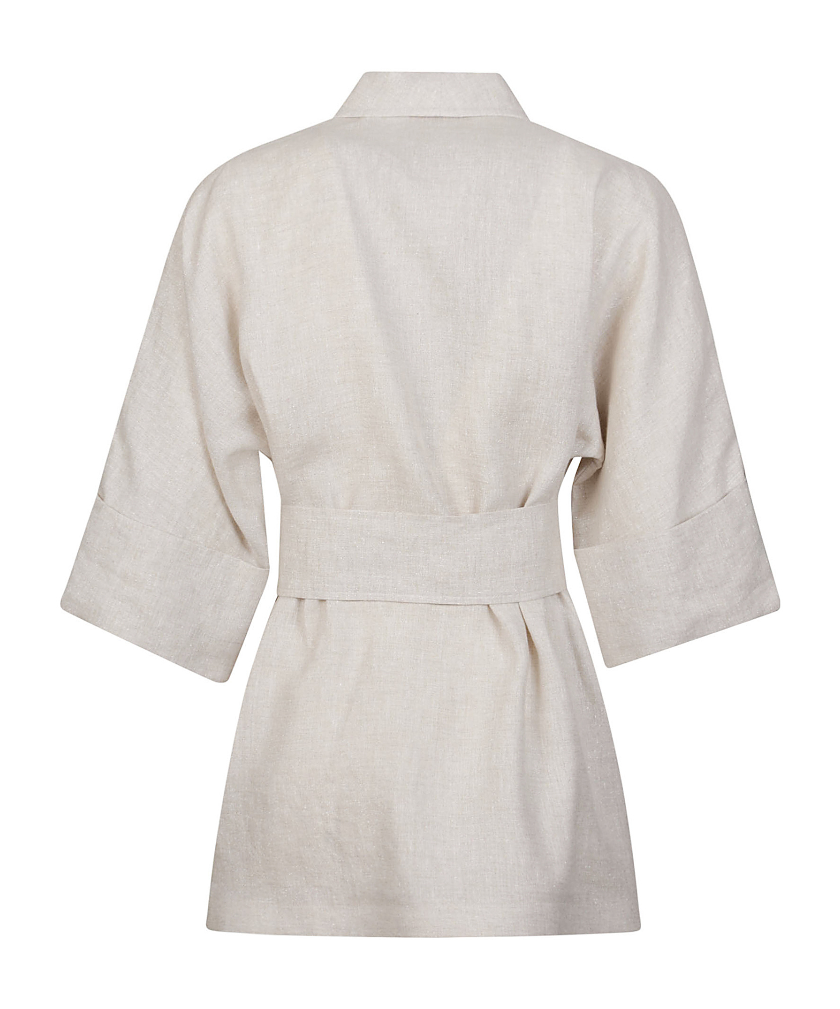 Eleventy Lace-up Casual Jacket In White