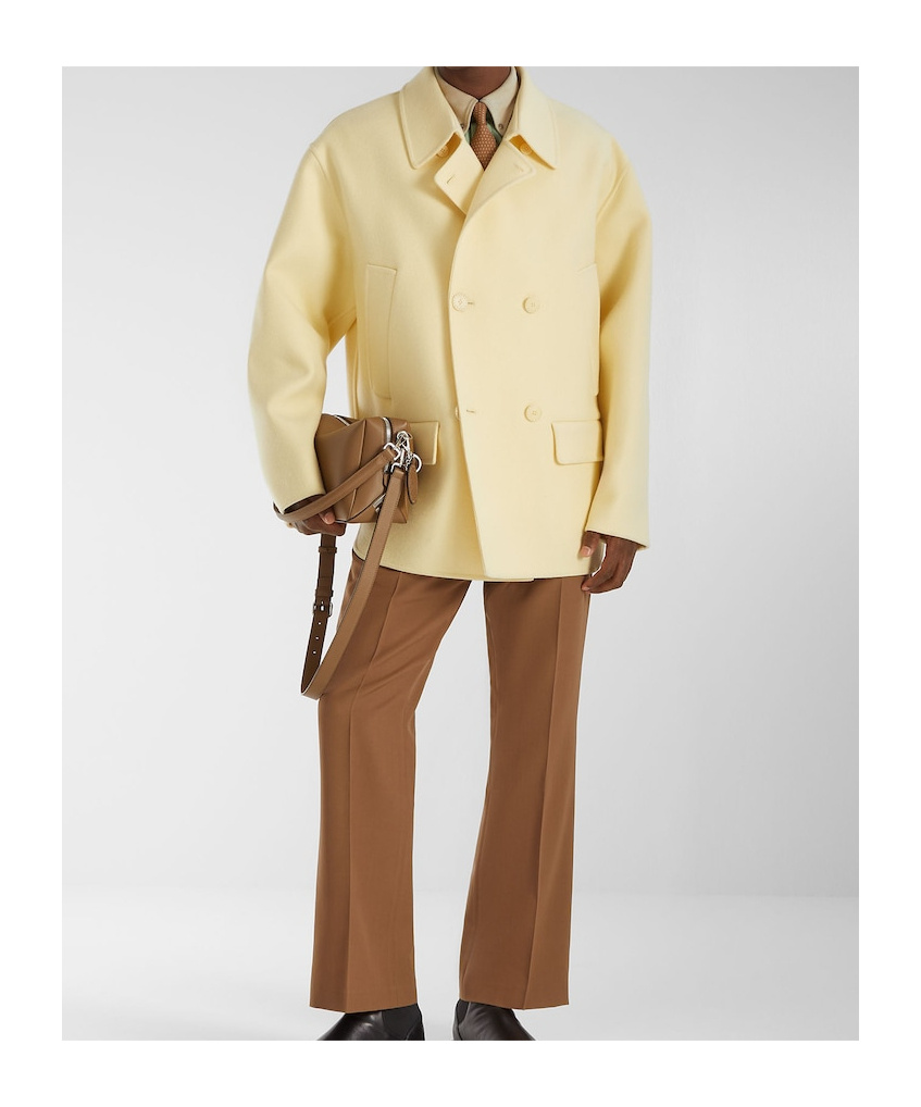 Fendi Caban Coat Coats And Trench Coats Yellow In Yellow