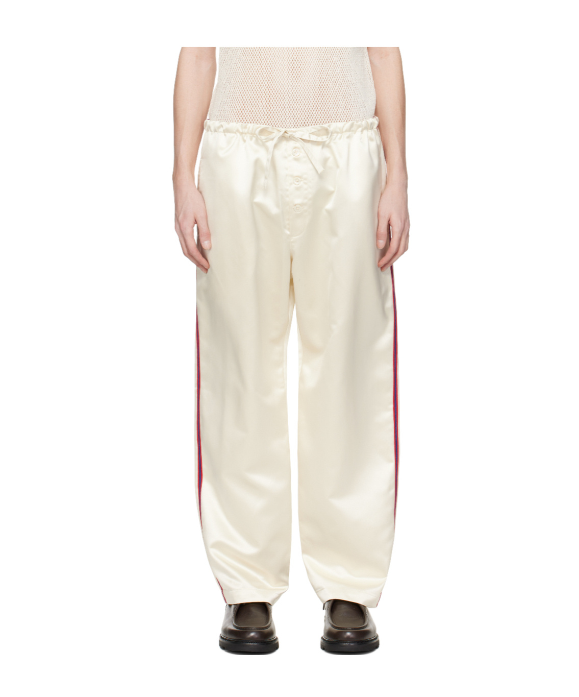 Bode Off-white Redtail Pyjama Pants In Nude